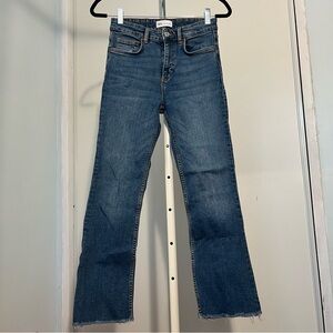 Zara Cropped Flare Jeans